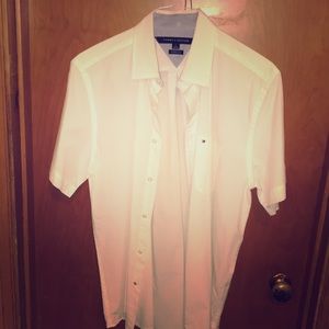 Tommy Hilfiger Short Sleeve White Button Down